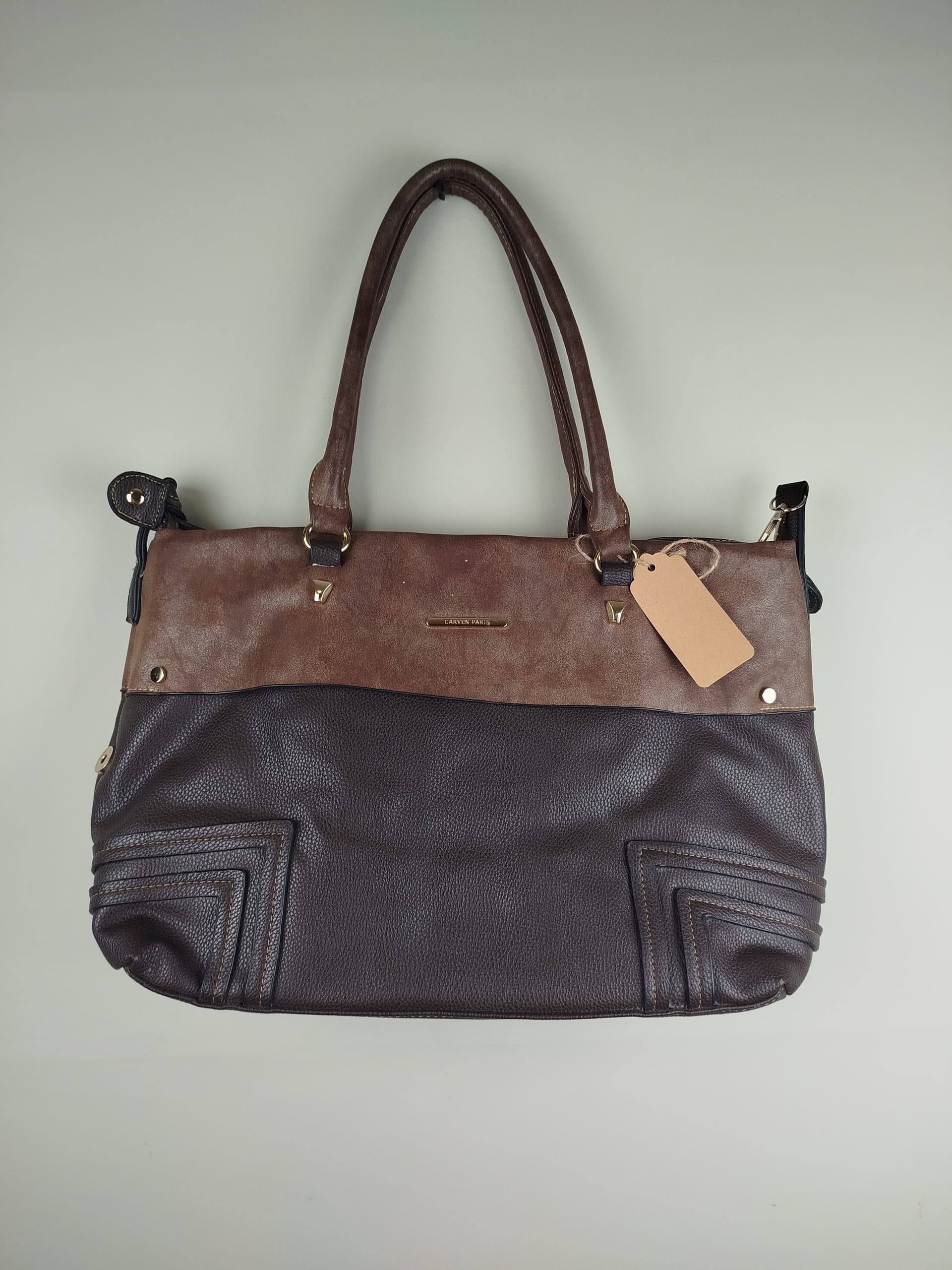 CARTERA BICOLOR SIN CORREA LARGA